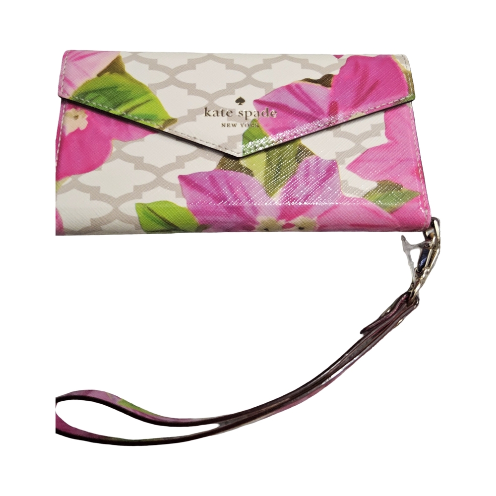 Kate Spade Pink Floral Wristlet I phone 7 case